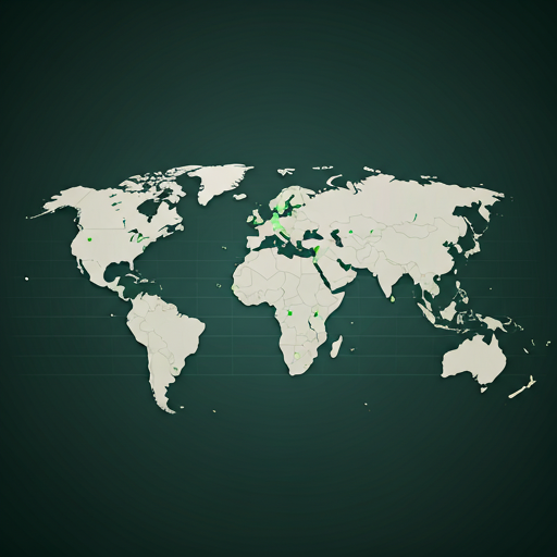 World map showing Savannah Tracking offices and distributors