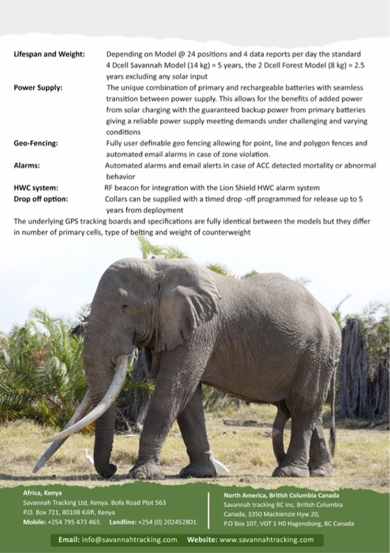 First page preview of Elephant Collar Datasheet